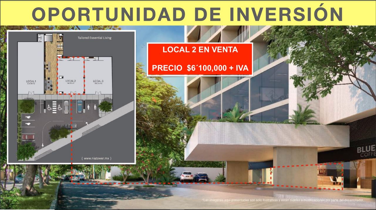 Local comercial en NIA TOWER Mérida